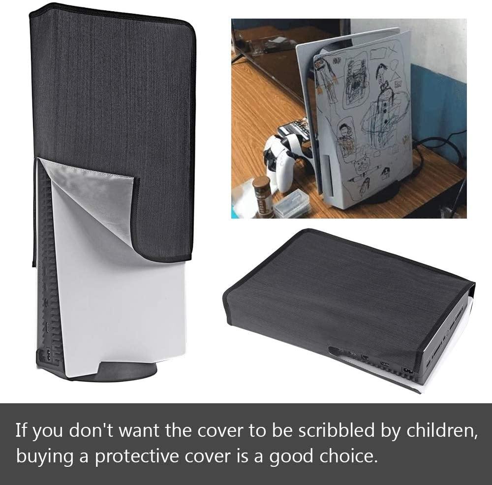 SHIYETA PS5 Dust Cover Soft Thick Cover Sleeve for Playstation 5 Console Digital Edition & Regular Edition - JOY2ESpree