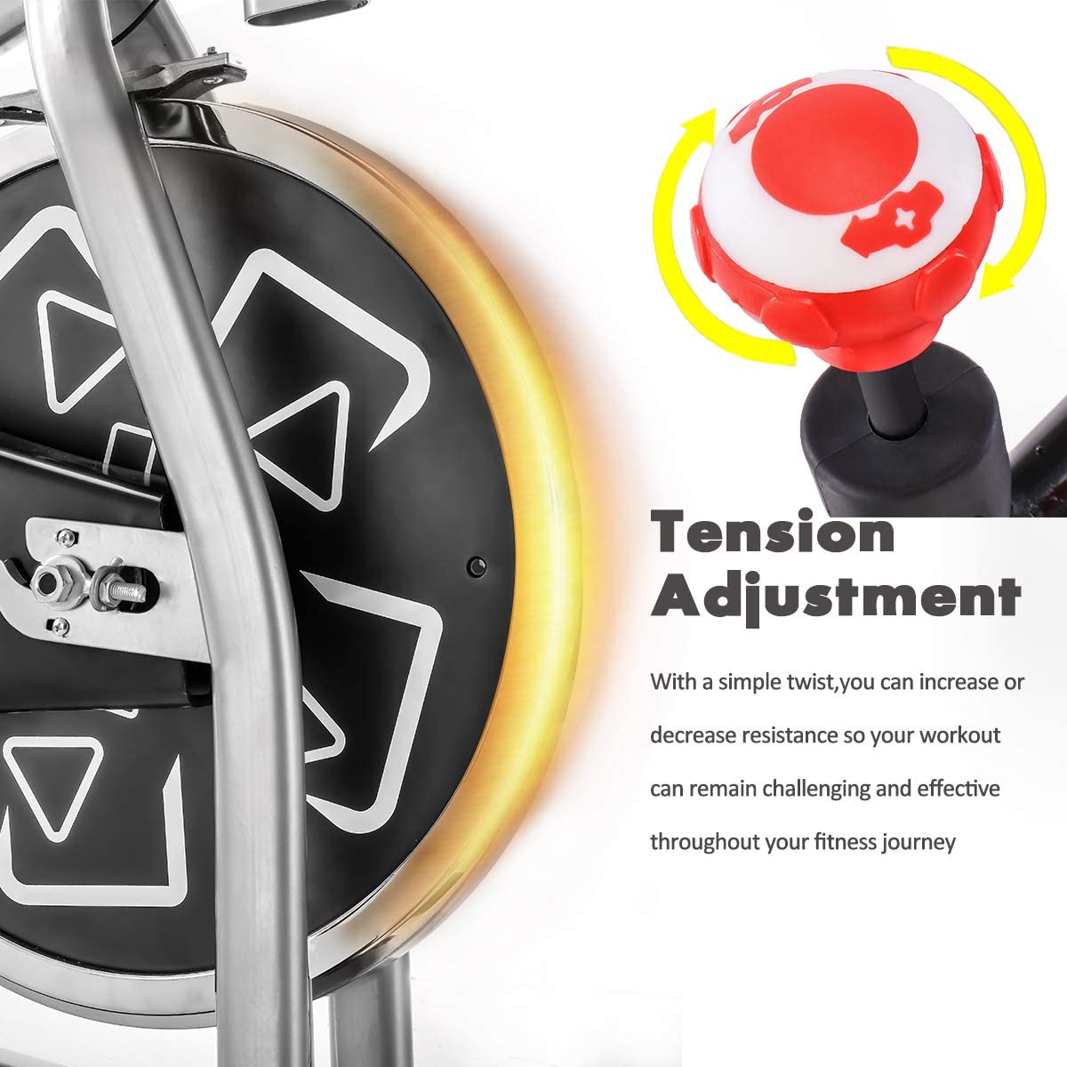 Merax Exercise Bike Spin Bike Stationary Indoor Cycling Bike Workout Bike for Home Use - JOY2ESpree