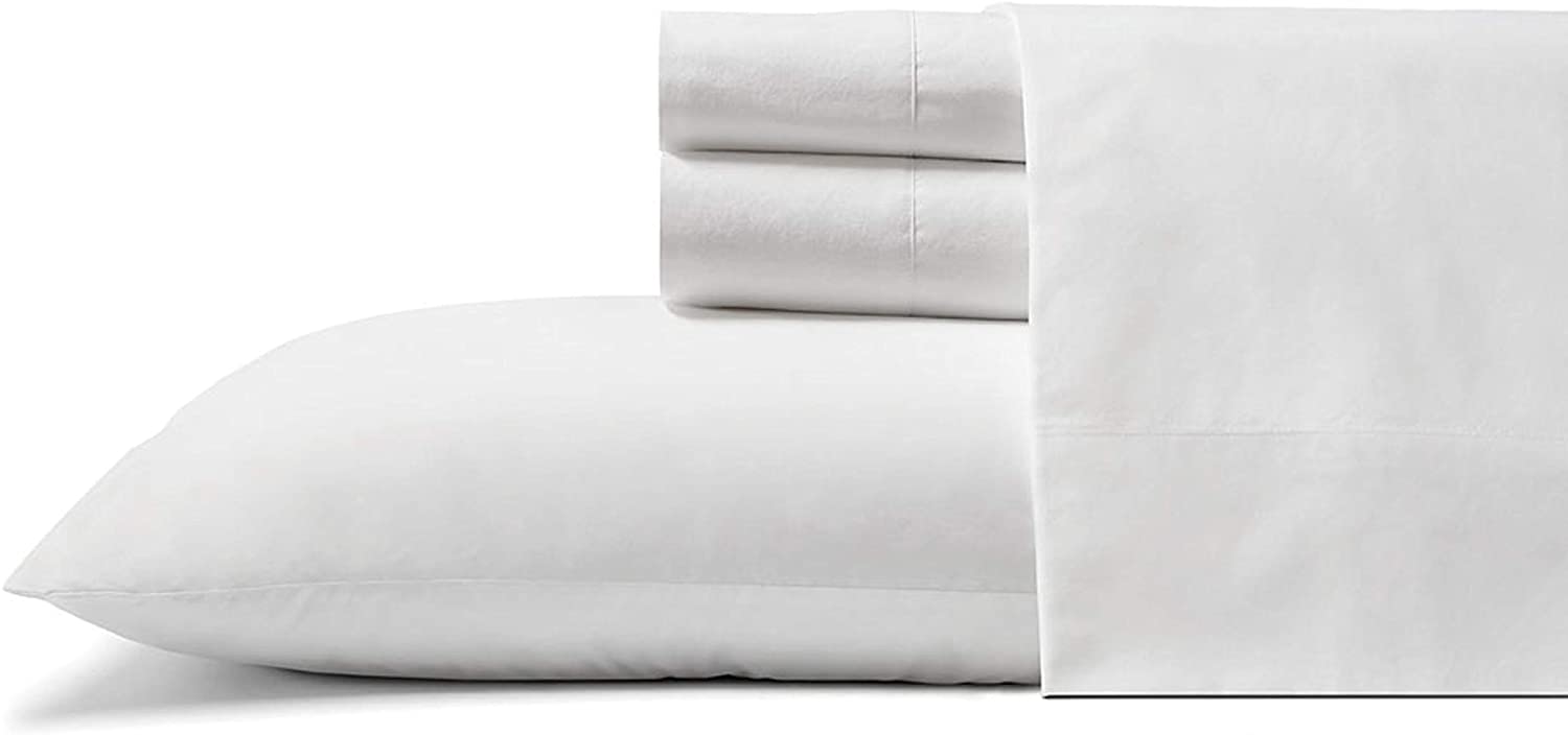 Tommy Bahama Solid Stonewashed Split Sheet Set, King, White