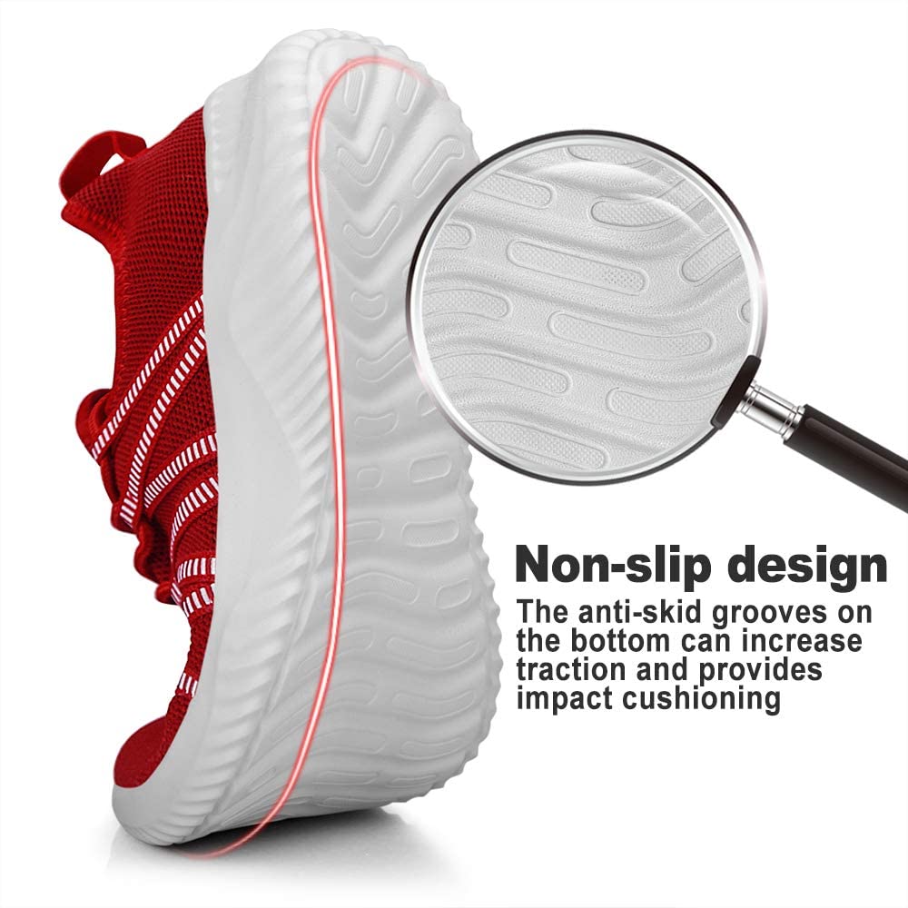 Feethit Mens Slip On Running Shoes Breathable Lightweight Comfortable Fashion Non Slip Sneakers for Men