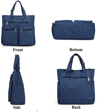
                        
                          將圖片載入圖庫檢視器 Canvas Tote Bag Waterproof Nylon Multi Pocket Shoulder Bags Laptop Work Bag Teacher Purse and Handbags for Women &amp; Men
                        
                      