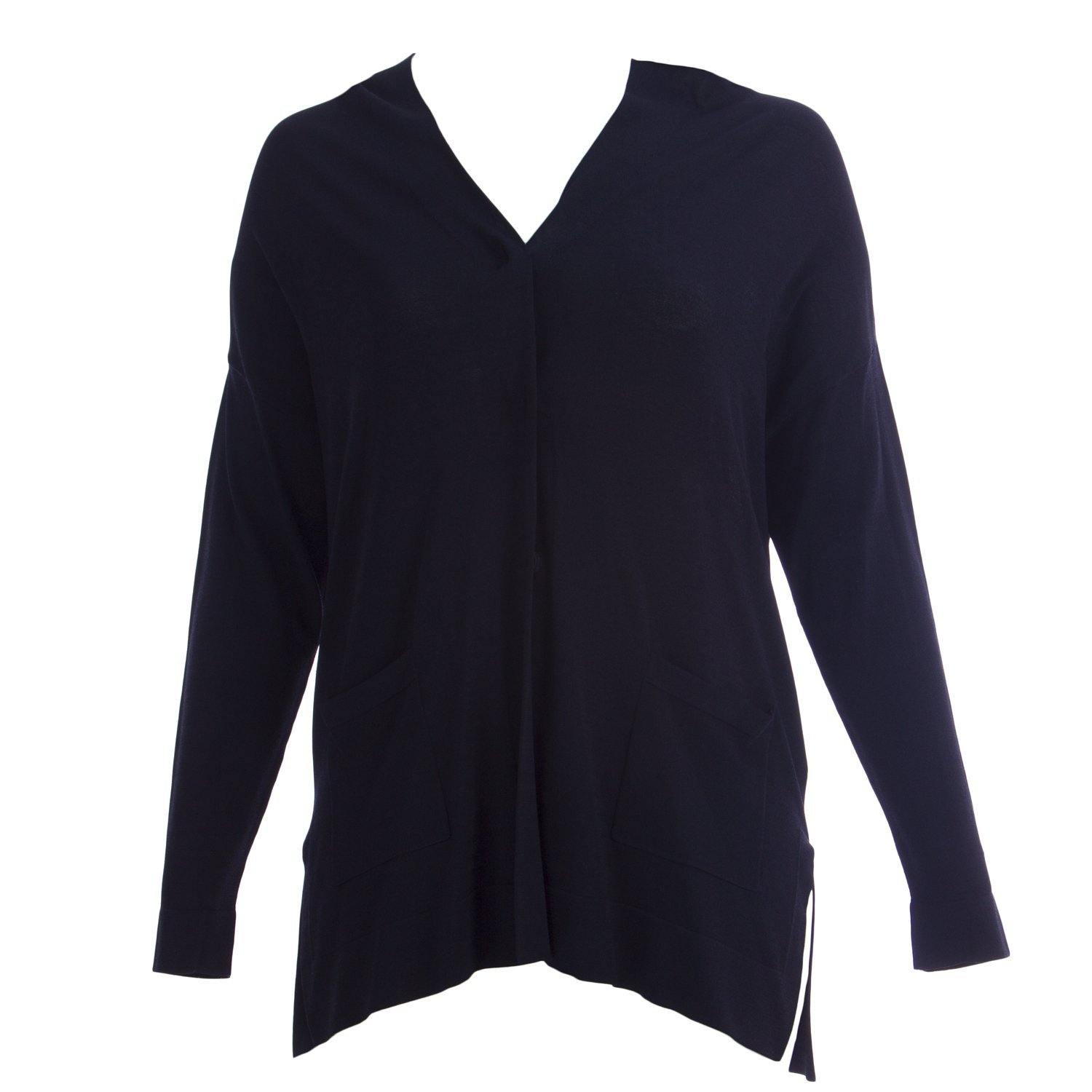 Marina Rinaldi Women's Malia V-Neck Tunic Cardigan Large Navy - JOY2ESpree