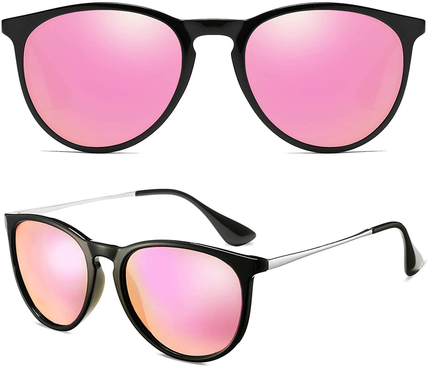SUNGVG Polarized Sunglasses for Women Classic Round Retro Sun Glasses - JOY2ESpree