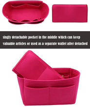 
                        
                          Cargar imagen en el visor de la galería, Felt Purse Bag Organizer Insert with zipper Bag Tote Shaper Fit Speedy Neverfull MM GM
                        
                      