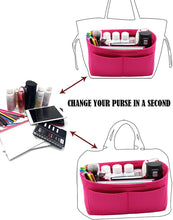 
                        
                          Cargar imagen en el visor de la galería, Felt Purse Organizer Insert Zipper Pocket with Two Removeable Bottle Holder
                        
                      
