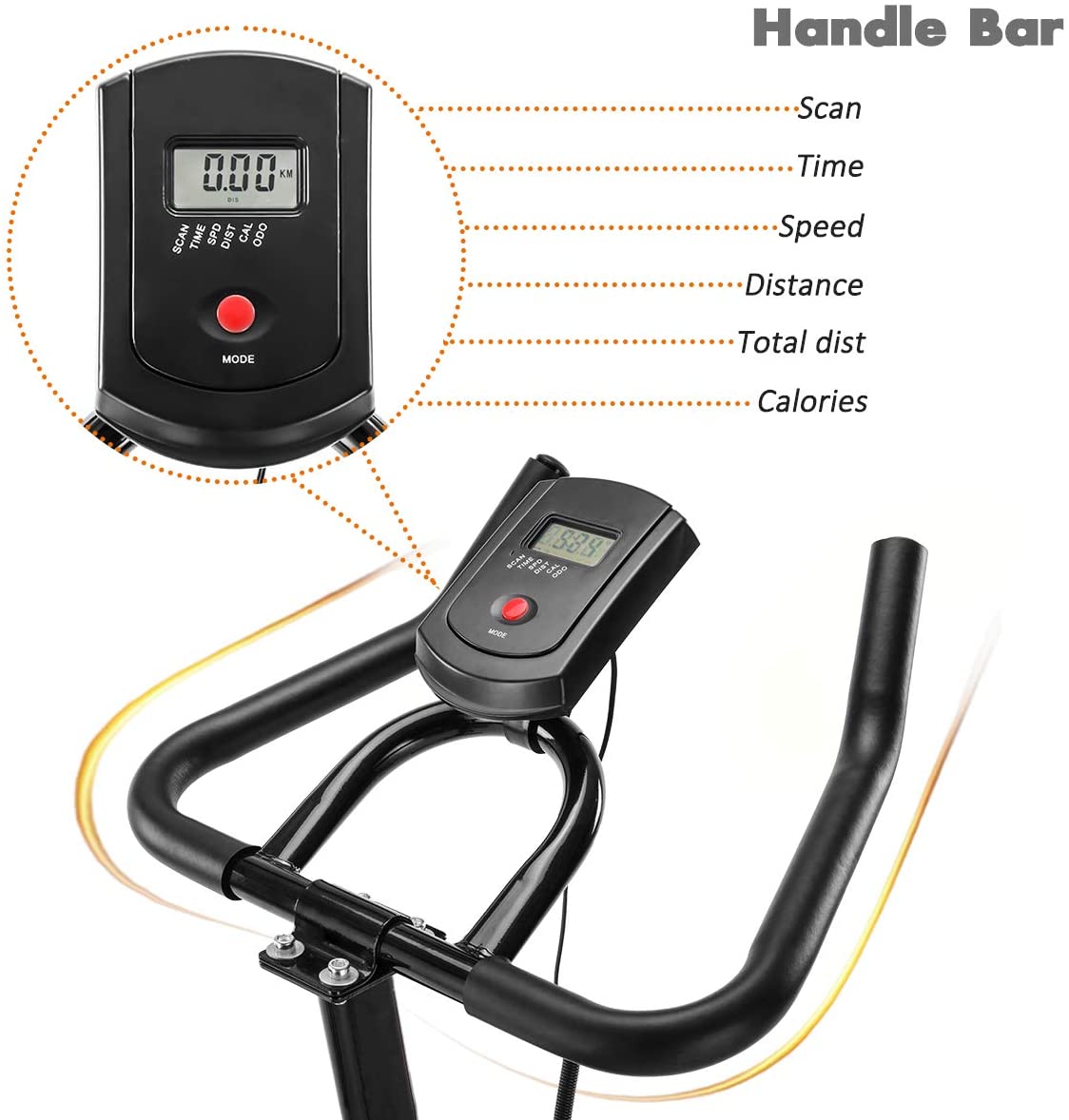 Merax Exercise Bike Spin Bike Stationary Indoor Cycling Bike Workout Bike for Home Use - JOY2ESpree