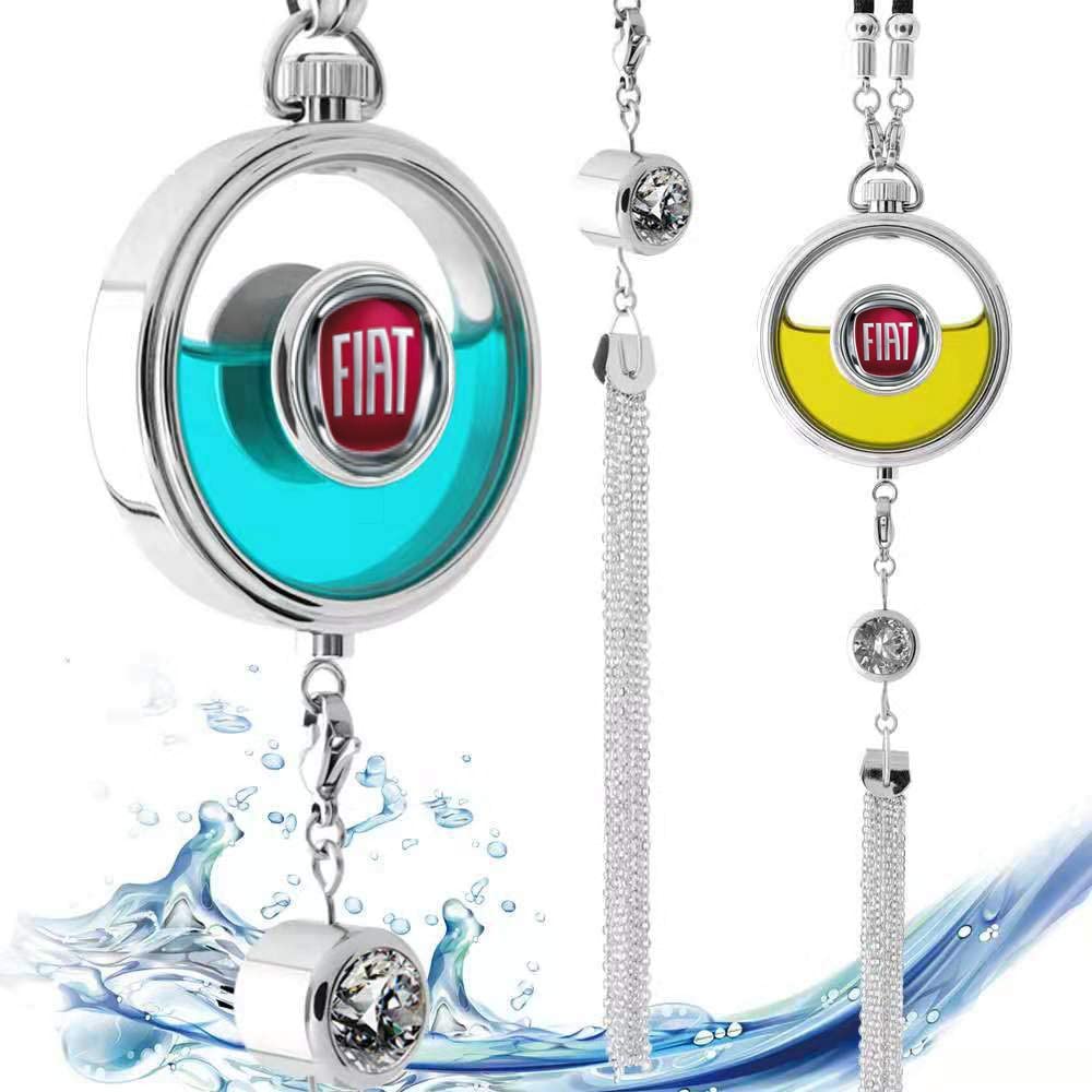 VILLSION Car Logo Perfume Air Freshener Rearview Mirror Pendant Ornament Exquisite for Car with Gift Box