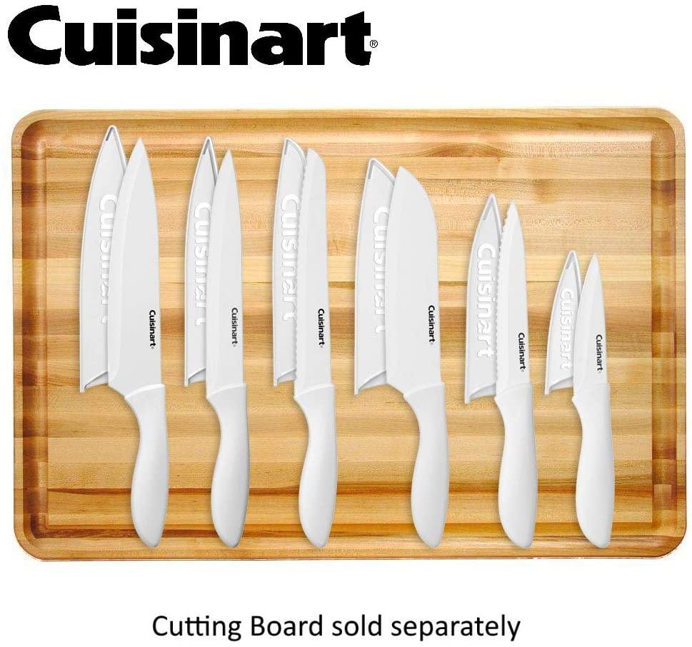 Cuisinart C55-12PMB Advantage 12 Piece Metallic Knife Set With Blade Guards, Black - JOY2ESpree
