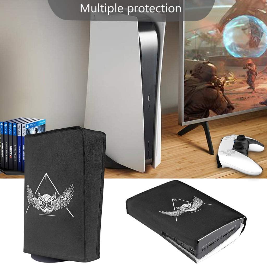 Oranmay Dust Cover for Ps5 Console, Host DustProof Cover Skin Soft Protector Sleeve for PS5 Play-Station 5 Console - Black - JOY2ESpree