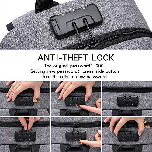 Laptop Backpack,Business Travel Anti Theft Backpack for Men Women with USB Charging Port - JOY2ESpree