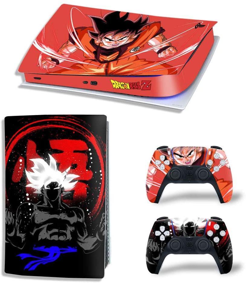 Mmoptop PS5 Skin for Playstation 5 Disc Version Console and Controller Vinyl Cover Skins Wrap - Black Pan-Ther - JOY2ESpree