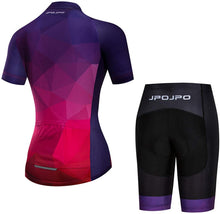 
                        
                          Muat gambar ke penampil Galeri, Women's Cycling Clothing Short Sleeve Bike Jersey Sets Bib Shorts Summer Cycling Sets Reflective
                        
                      