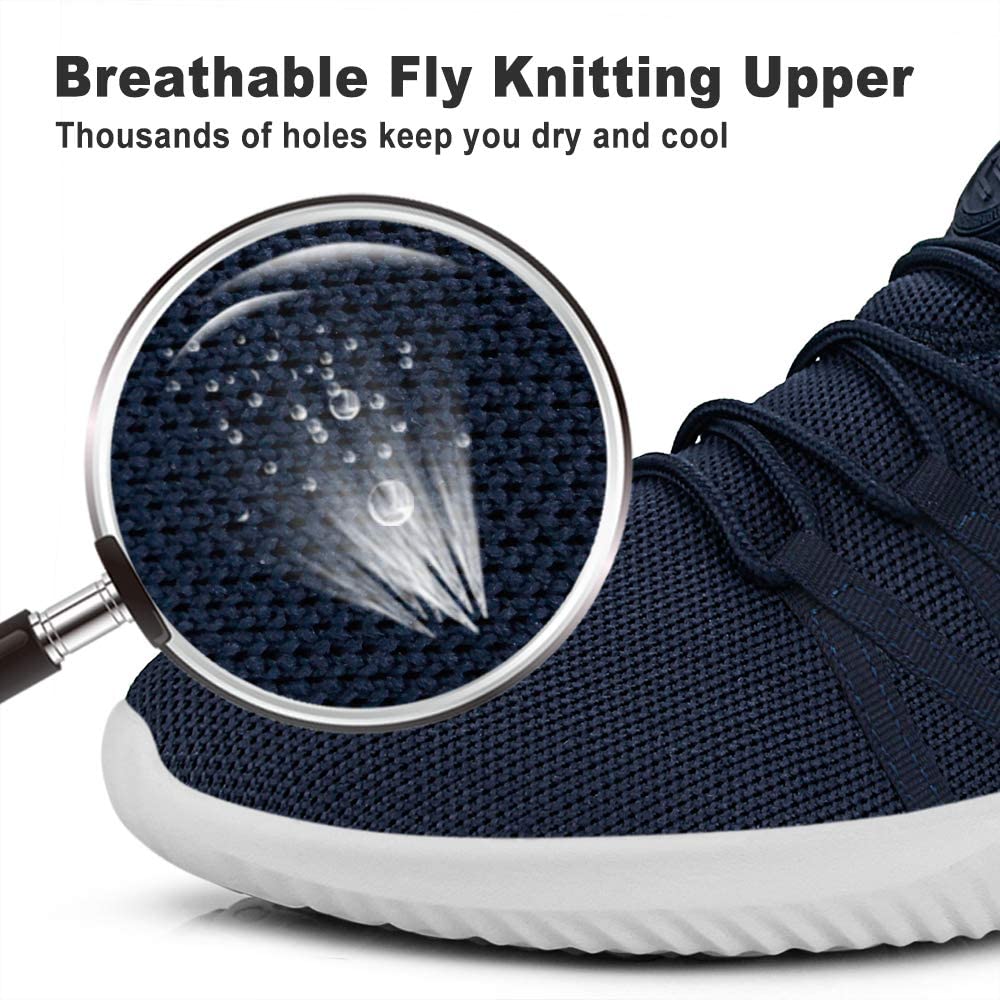 Feethit Mens Slip On Running Shoes Breathable Lightweight Comfortable Fashion Non Slip Sneakers for Men