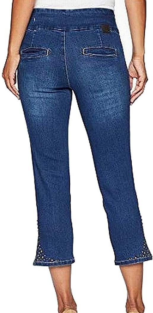 Jag Jeans Women's Naomi Pull on Crop with Studs