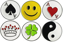 
                        
                          गैलरी व्यूवर में इमेज लोड करें, PINMEI Lot of 10 Golf Ball Markers Assorted Patterns - Soft Enamel Technique - JOY2ESpree
                        
                      