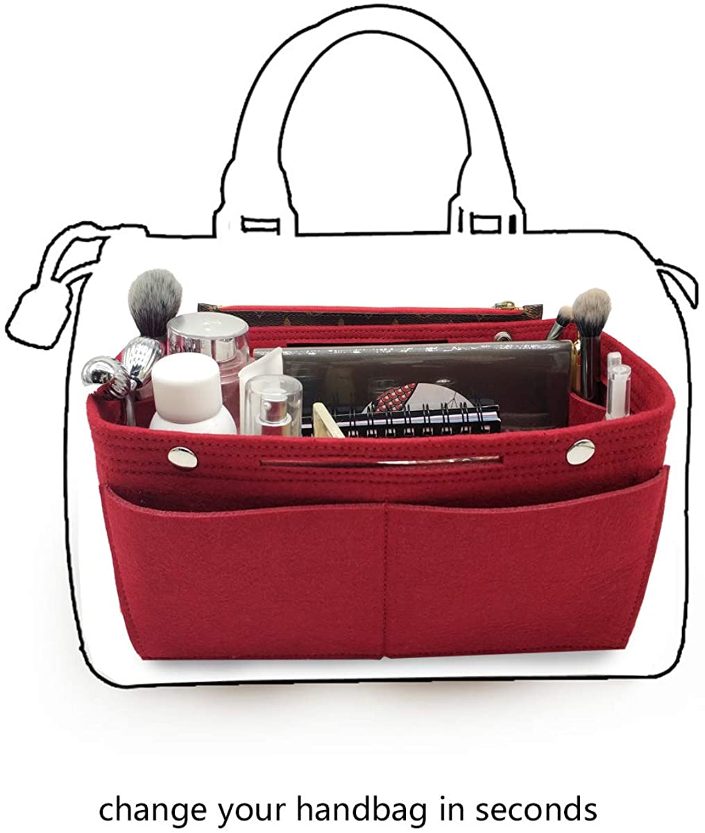 Felt Purse Organizer Insert Bag organizer Multi Pocket Bag in Bag Organizer Shaper