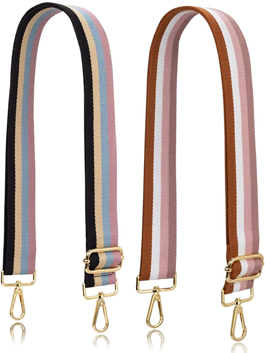 Allzedream Purse Strap Replacement Crossbody Handbag Stripe Wide Adjustable