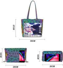 
                        
                          Load image into Gallery viewer, Women Fashion Handbags Wallet Tote Bag Shoulder Bag Top Handle Satchel Purse Set 4pcs
                        
                      