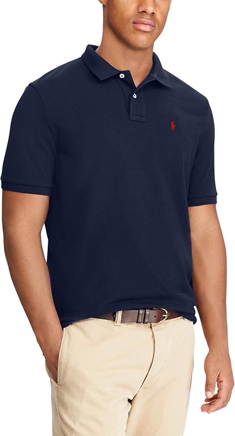 Polo RL Men's Custom Slim Fit Mesh Pony Shirt