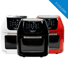 
                        
                          Cargar imagen en el visor de la galería, PowerXL Air Fryer Pro, Crisp, Cook, Rotisserie, Dehydrate; 7-in-1 Cooking Features; Deluxe Air Frying Accessories; 3 Recipe Books (6 Qt, Black) - JOY2ESpree
                        
                      