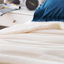 
                        
                          Load image into Gallery viewer, Bedsure Sherpa Fleece Blanket Throw Size Navy Lightweight Super Soft Cozy Luxury Bed Blanket Microfiber
                        
                      