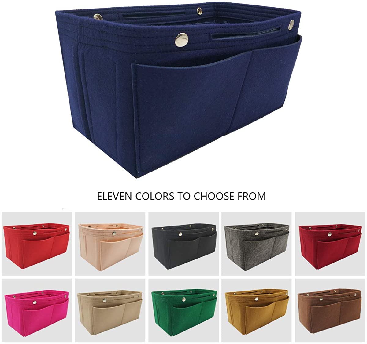 Felt Purse Organizer Insert Bag organizer Multi Pocket Bag in Bag Organizer Shaper