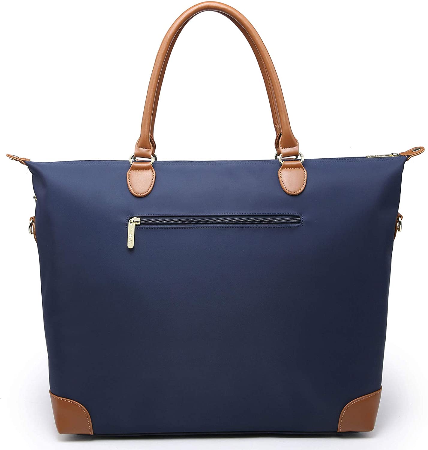 NNEE Large Oversized Water Resistance Nylon Tote Bag With Multiple Pocket Design (Navy)