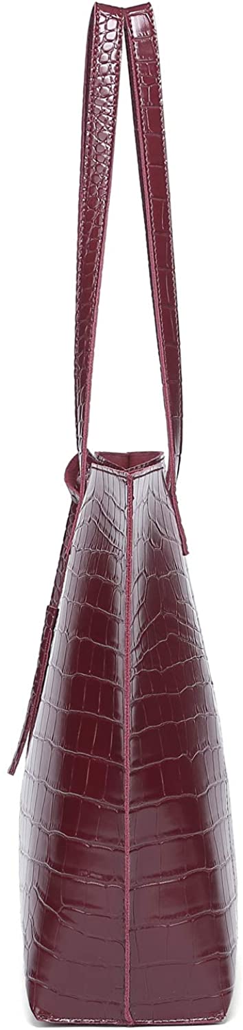 Women's Soft Faux Leather Tote Shoulder Bag from Dreubea, Big Capacity Tassel Handbag