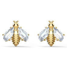 
                        
                          Muat gambar ke penampil Galeri, Eternal Flower Bee Pierced Earrings, White, Gold-tone plated - JOY2ESpree
                        
                      