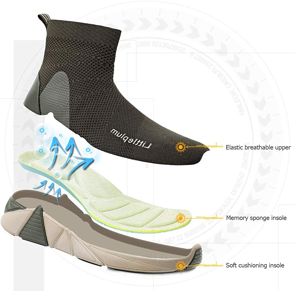 Women's Walking Shoes Running Shoes Socks Platform Fashion Mesh Sneakers Air Cushion Athletic Gym Casual Loafers Dance Hip-hop Shoes