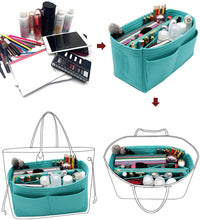 
                        
                          Cargar imagen en el visor de la galería, Felt Purse Bag Organizer Insert with zipper Bag Tote Shaper Fit Speedy Neverfull MM GM
                        
                      