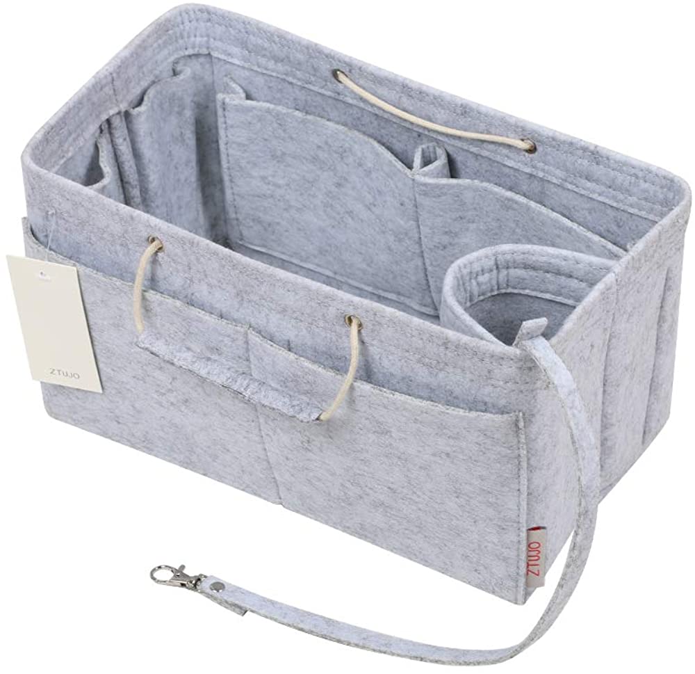 Purse Organizer, Multi-Pocket Felt Handbag Organizer, Purse Organizer Insert with Handles, Medium, Large, X-Large