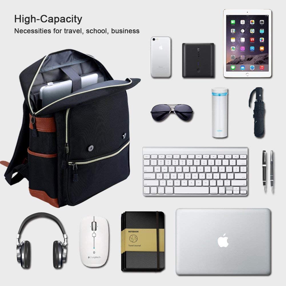 Modoker Vintage Laptop Backpack for Women Men,School College Backpack