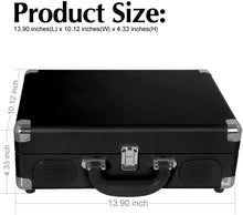 
                        
                          Muat gambar ke penampil Galeri, LP&amp;No.1 Portable Suitcase Turntable with Stereo Speaker,3 Speeds Belt-Drive Vinyl Record Player Black - JOY2ESpree
                        
                      