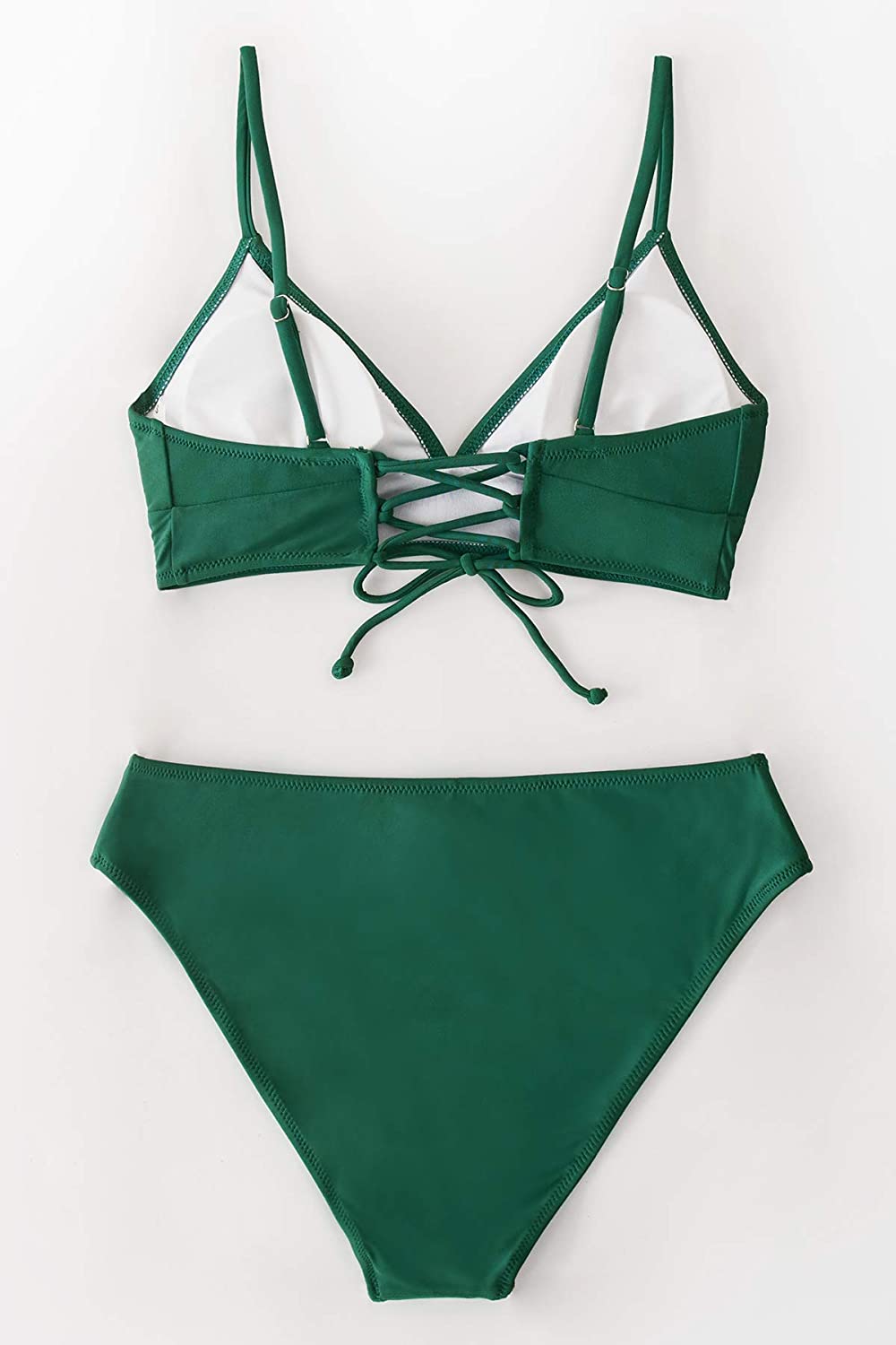 CUPSHE Women's Bikini Triangle Sexy Lace Up Two Piece Bathing Suit