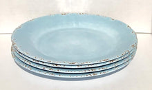 
                        
                          गैलरी व्यूवर में इमेज लोड करें, Tommy Bahama 100% Melamine 4-Dinner Plates (11” Diameter) RUSTIC CRACKLE LIGHT BLUE
                        
                      