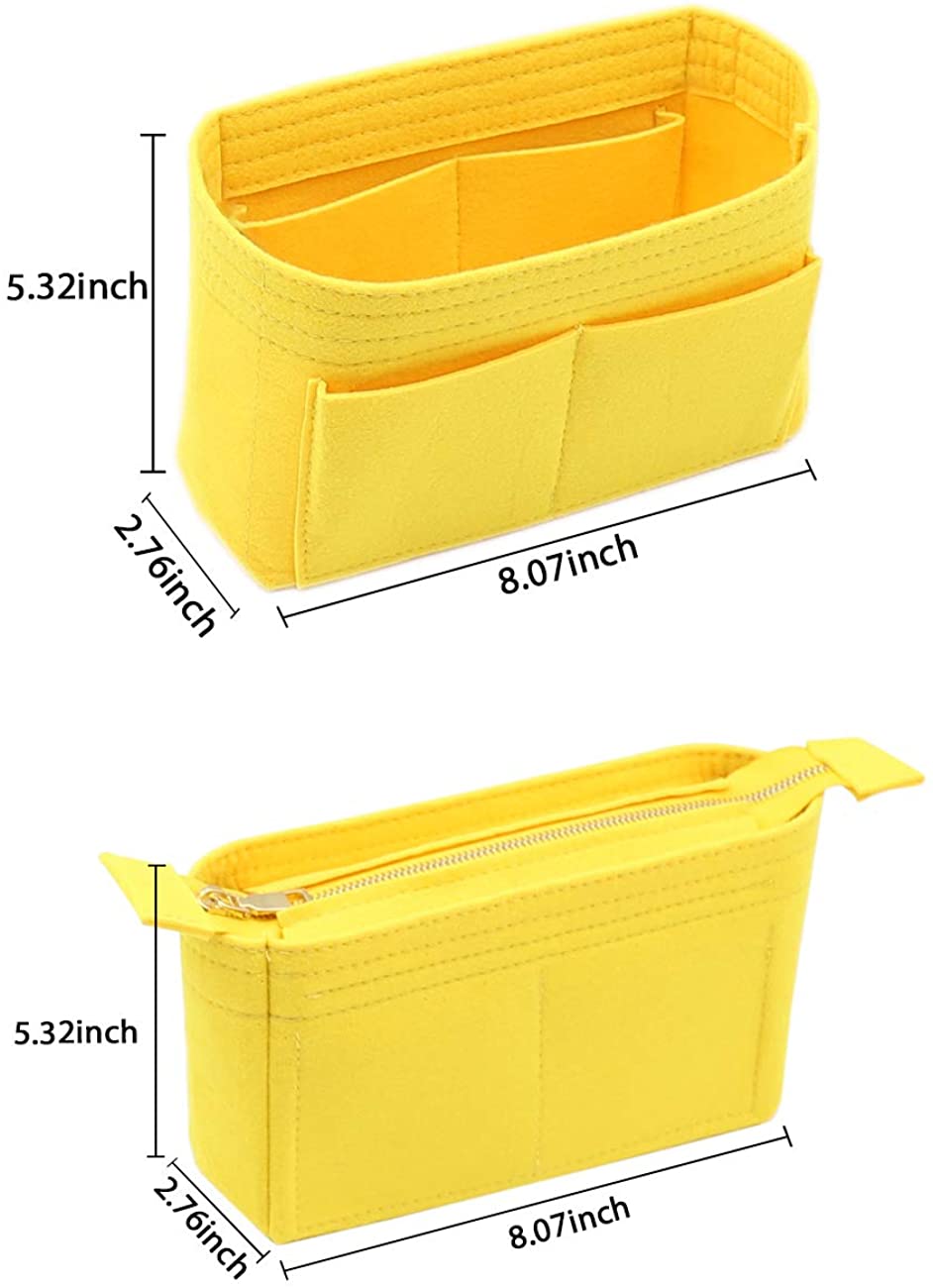 LEXSION Organizer,Bag Organizer,Insert purse organizer with 2 packs in one set fit LV NeoNoe Noé Series perfectly