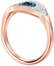 
                        
                          Muat gambar ke penampil Galeri, Duo Evil Eye Ring Multi-Colored Rose Gold Plated - JOY2ESpree
                        
                      