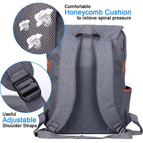 Modoker Vintage Laptop Backpack for Women Men,School College Backpack