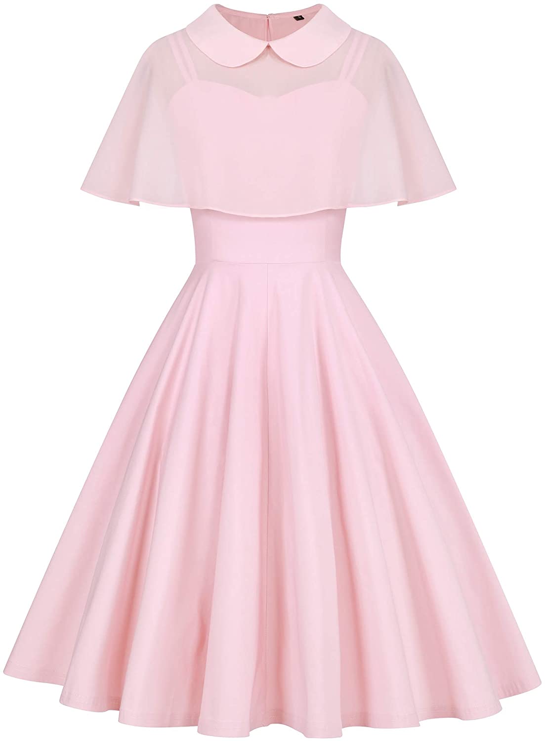 GownTown Women's 1950s Cloak Two-Piece Cocktail Dress