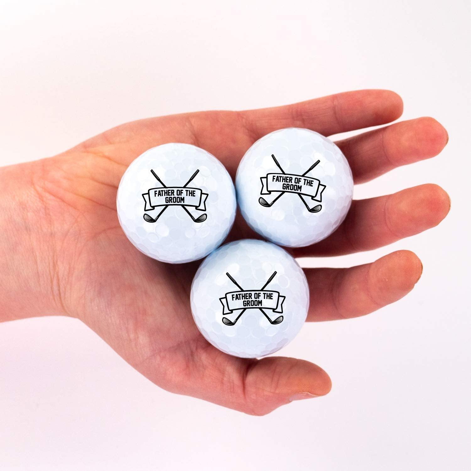 Buffalo BottleCraft Personalized Groomsman Golf Balls, Sleeve of 3, Wilson, Custom Designs for Groomsmen, Best Man, Ushers, Officiants - JOY2ESpree