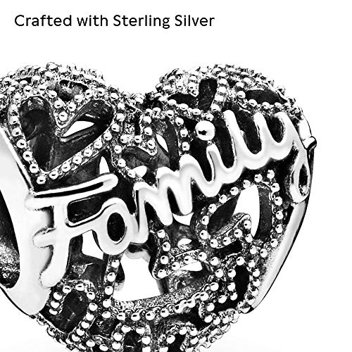 Pandora Jewelry Family Heart Sterling Silver Charm - JOY2ESpree
