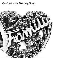 
                        
                          Load image into Gallery viewer, Pandora Jewelry Family Heart Sterling Silver Charm - JOY2ESpree
                        
                      