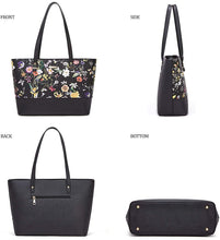
                        
                          Load image into Gallery viewer, Women Fashion Handbags Wallet Tote Bag Shoulder Bag Top Handle Satchel Purse Set 4pcs
                        
                      