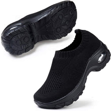 
                        
                          Load image into Gallery viewer, STQ Slip On Breathe Mesh Walking Shoes Women Fashion Sneakers Comfort Wedge Platform Loafers
                        
                      