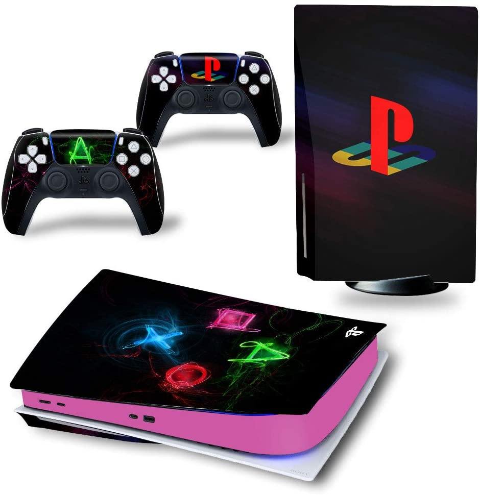 Decals Cover Whole Body Skin Protector for PS5 Playstation 5 Console Wrap Sticker Skin with 2 Wireless DualSense Controller Decal - JOY2ESpree