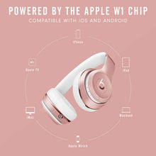 
                        
                          Load image into Gallery viewer, Beats Solo3 Wireless On-Ear Headphones - Apple W1 Headphone Chip, Class 1 Bluetooth, 40 Hours of Listening Time, Built-in Microphone - Satin Gold
                        
                      