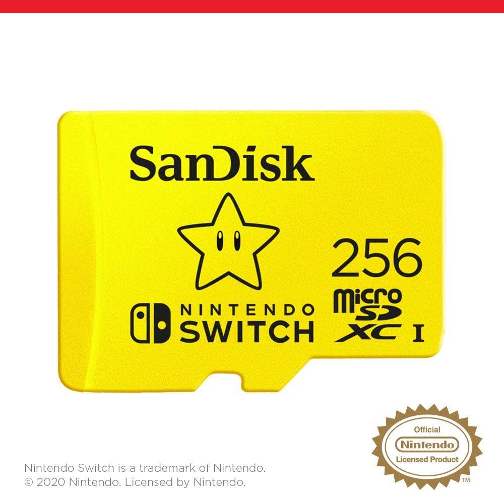 SanDisk 256GB microSDXC Card, Licensed for Nintendo Switch - SDSQXAO-256G-GNCZN - JOY2ESpree