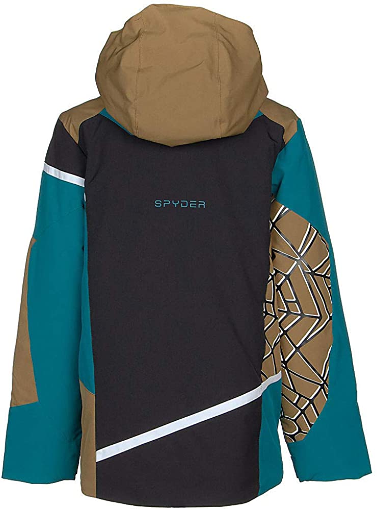 Spyder Boy’s Challenger Ski Jacket – Kids Full Zip Hooded Winter Coat