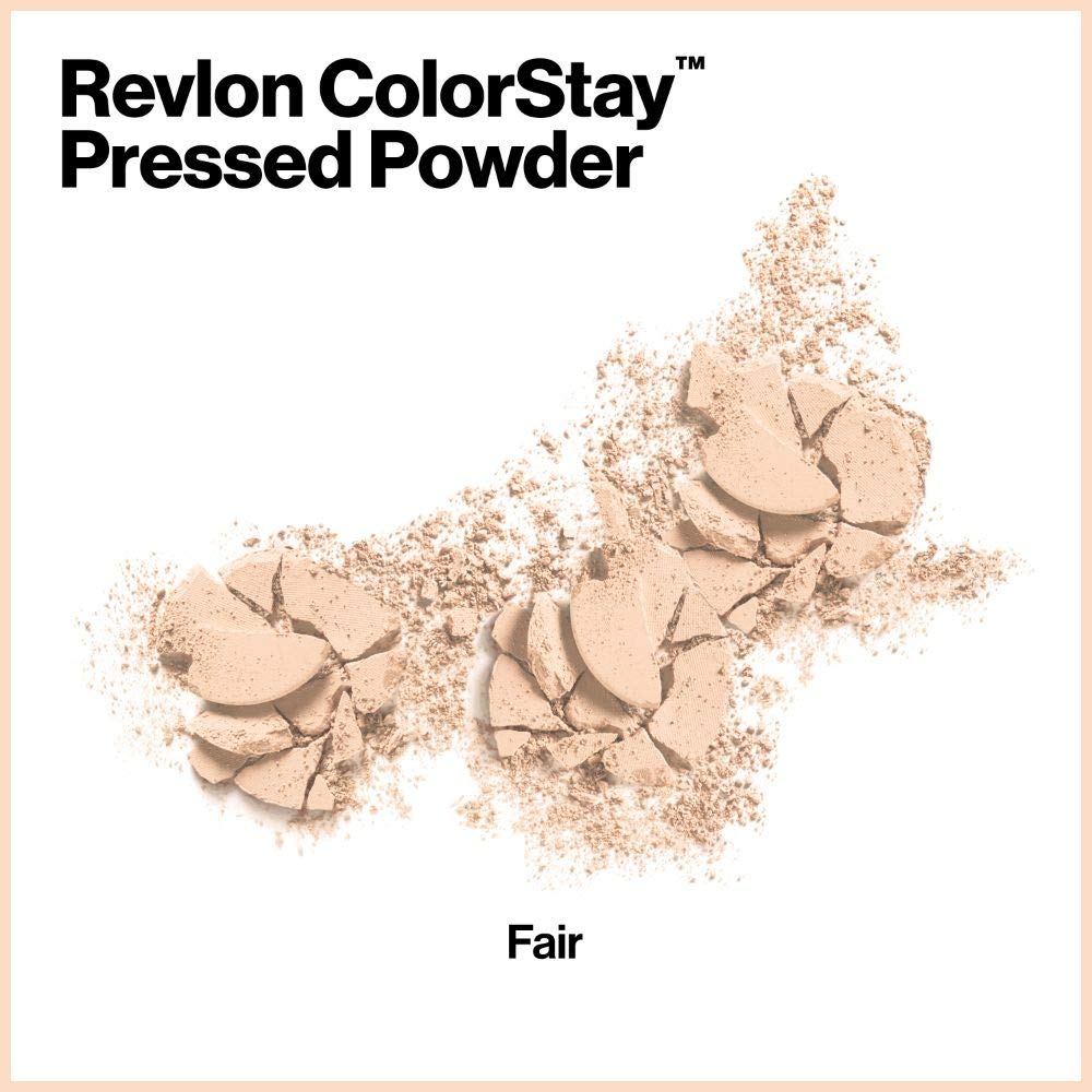 Revlon ColorStay Pressed Powder, Longwearing Oil Free, Fragrance Free, Noncomedogenic Face Makeup, Fair (810)
